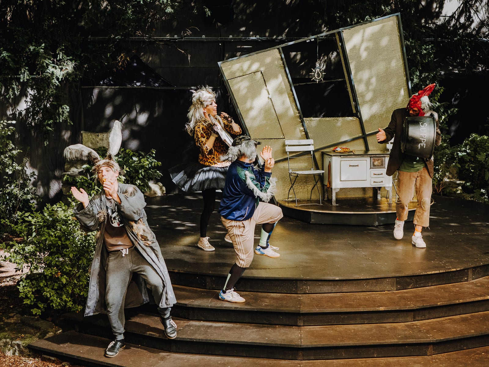 Die Bremer Stadtmusikanten — Spielszene